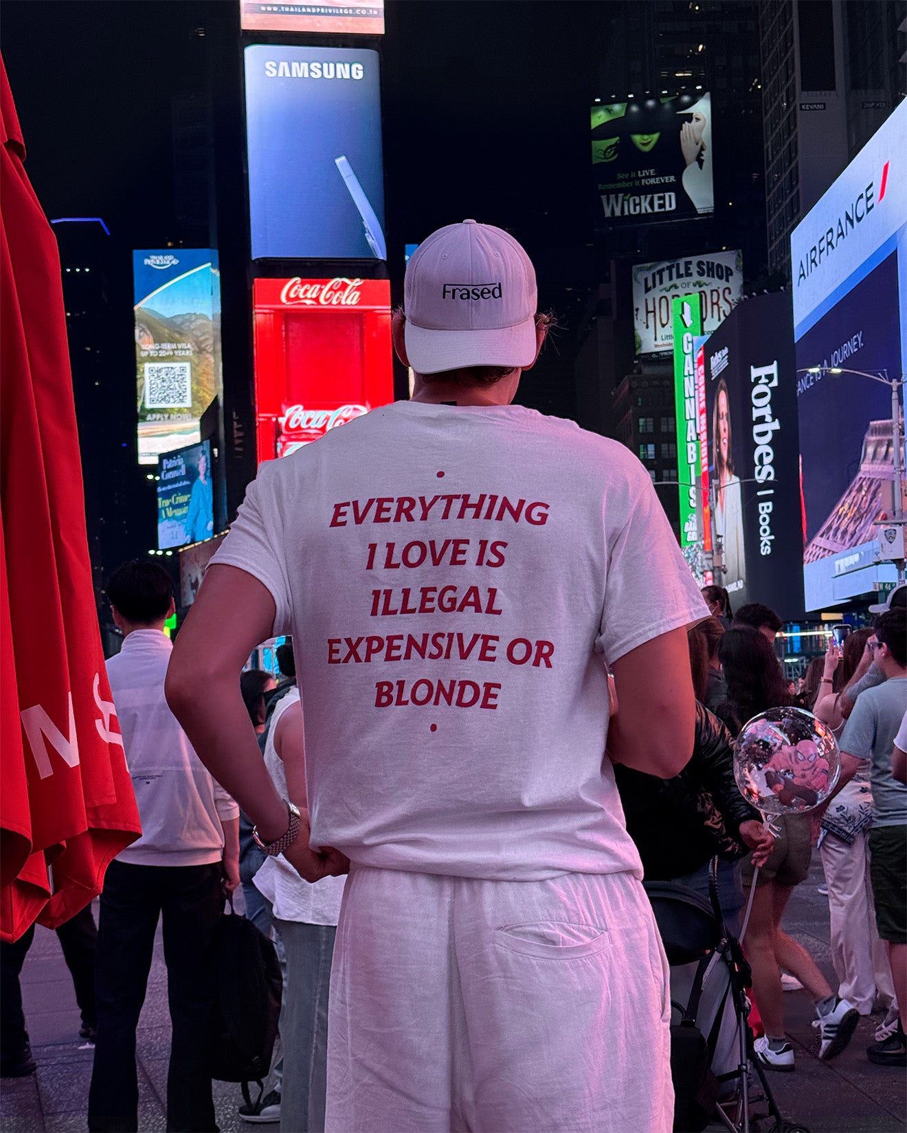 EVERYTHING I LOVE IS ILLEGAL EXPENSIVE OR BLONDE