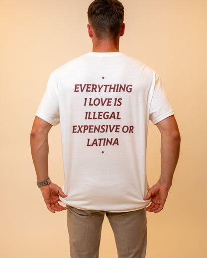EVERYTHING I LOVE IS ILLEGAL, EXPENSIVE OR LATINA